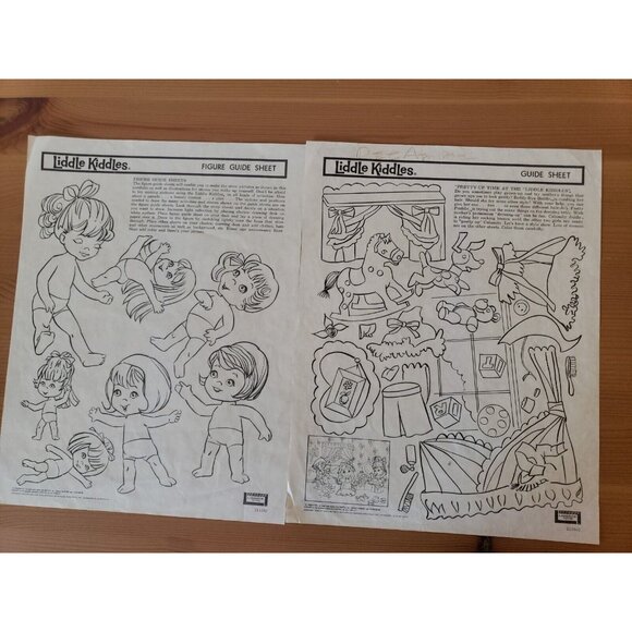 Barbie Ken Francie Fashion Designer Electric Drawing Set Guide Sheets Liddle Kid - Picture 9 of 14